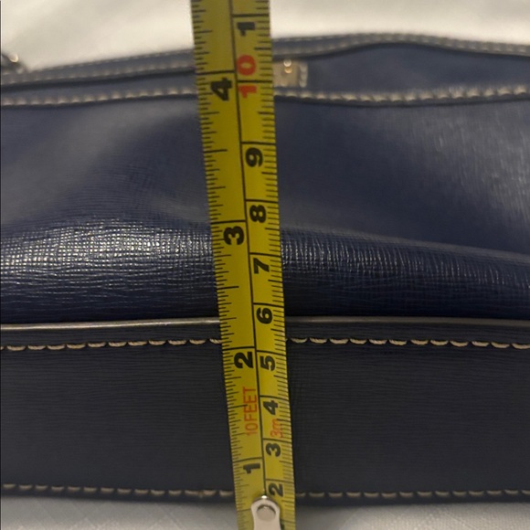 Dooney & Bourke Navy Saffiano Leather East/West Pocket Crossbody Durable - Picture 13 of 14